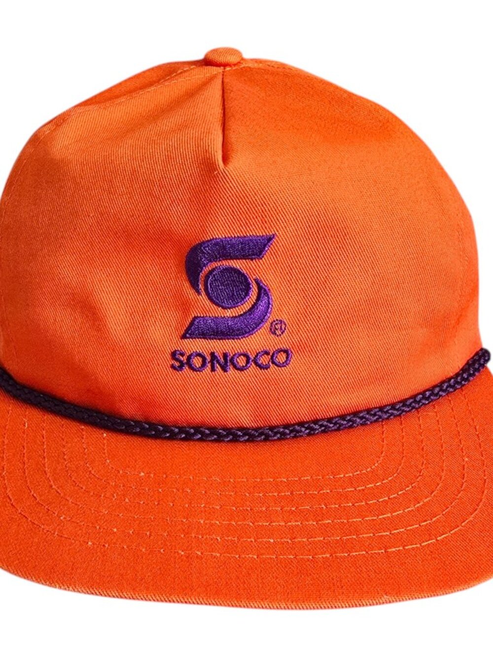 Sonoco Industrial Snapback Adjustable Baseball Cap Hat Orange & Purple